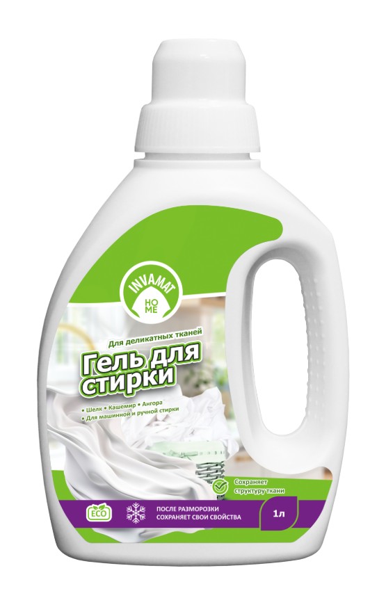 Гель для стирки «Для деликатных тканей» INVAMAT HOME, 1 л
