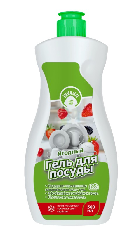Гель для посуды «Ягодный» INVAMAT HOME, 500 мл