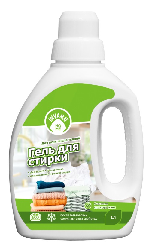 Гель для стирки «Для всех видов тканей» INVAMAT HOME, 1 л